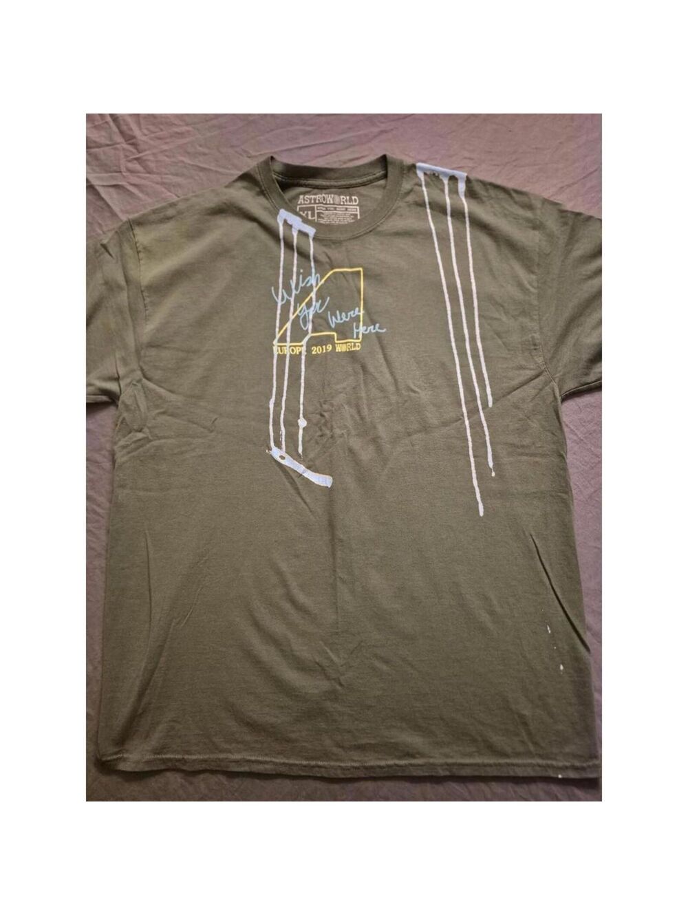 Travis Scott AstroWorld "Wish You Were Here" Tee Size XL